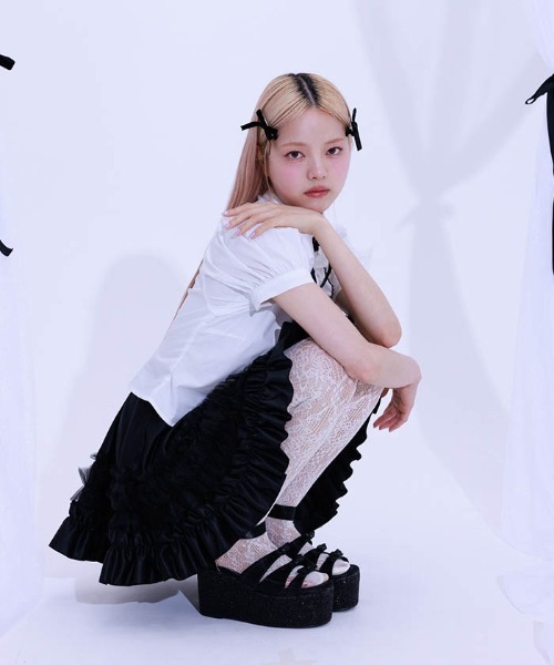 Fickle Bebe（フィクルベベ） スカート グラデーションフリルスカート