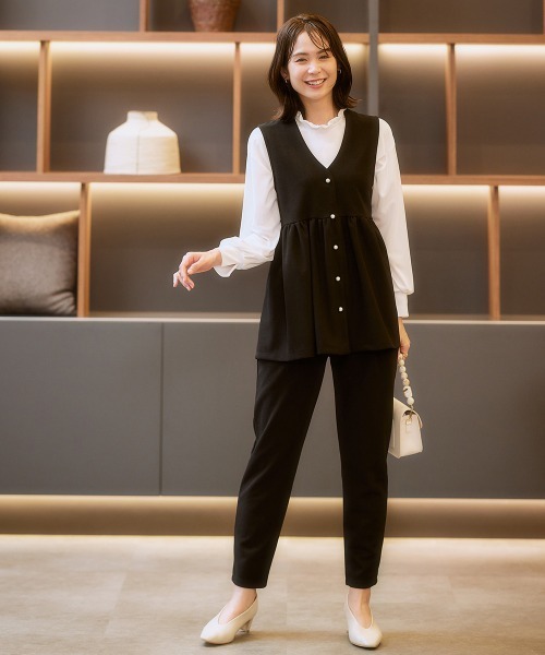 ブラウス レディース 長袖 サイズ:2XL 新品未使用 7days Life Styling 「7days Styling」 「Pleu voir」長袖