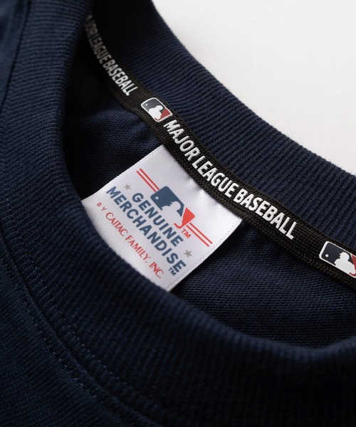 「MLB」 半袖Tシャツ M レッド メンズ