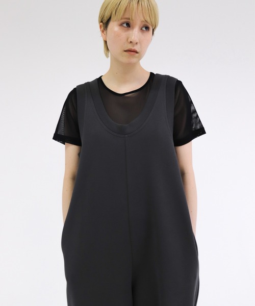 lit サロペット オーバーオール Uneck Cut Salopette レディース 