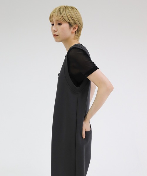 lit サロペット オーバーオール Uneck Cut Salopette レディース 
