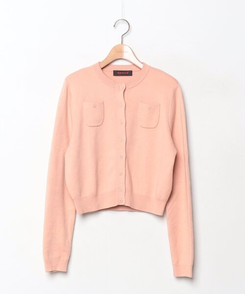 「CABaN」 カーディガン X-SMALL ライトピンク レディース