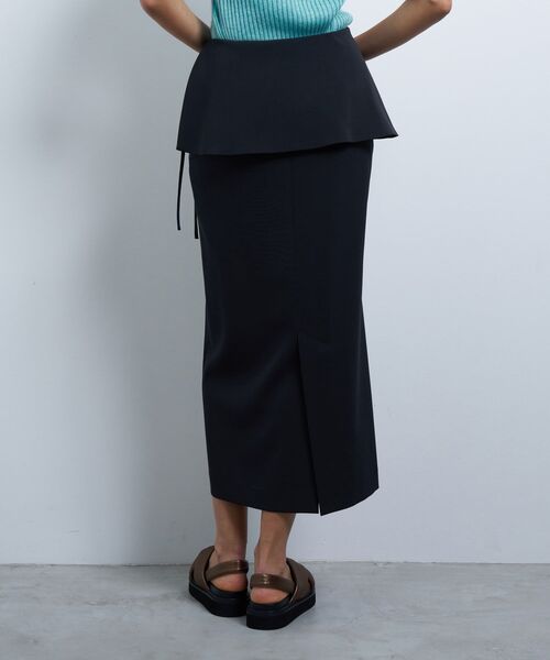 LANVIN en Bleu スカート トリクシオンラップスカート