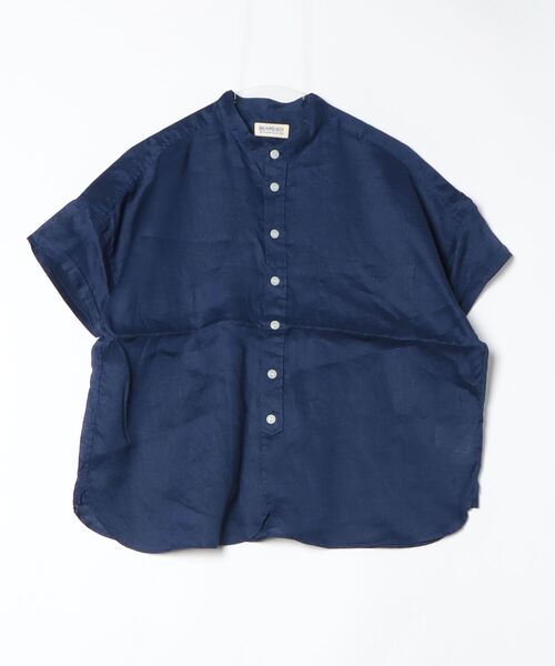「BEAMS BOY」 半袖ブラウス ONE SIZE ブルー レディース
