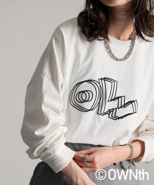 tシャツ ふくれデザインロゴロンT レディース メンズ