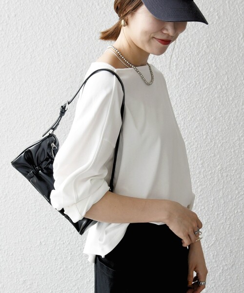 SHIPS for women / シップスウィメン SHIPS any:〈接触冷感/汗染み防止加工/洗濯機可能〉ボートネック ワイド ロンTEE セール】SHIPS any:〈接触冷感/汗染み防止加工/洗濯機可能