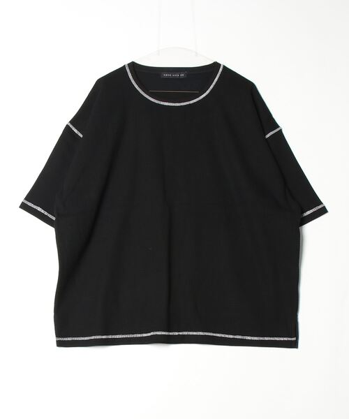 「NANO universe」 半袖Tシャツ M ブラック メンズ