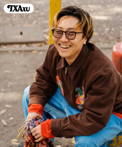 TXA ブルゾン アウター OTANIJUN Souvenir Jacket 胸刺繍 メンズ