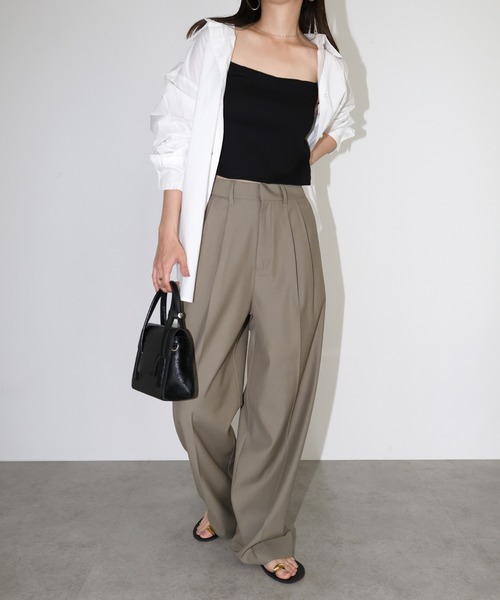 andme 「andme」 「alma design」スラックス M ブラック