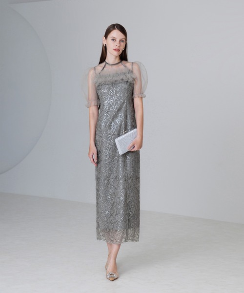 Leja（レジャ） ドレス 「LEJA」チュールフラワースパンコールIライン