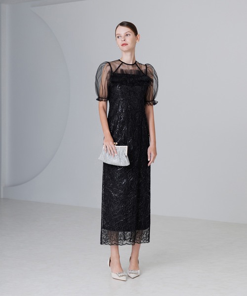 Leja（レジャ） ドレス 「LEJA」チュールフラワースパンコールIライン