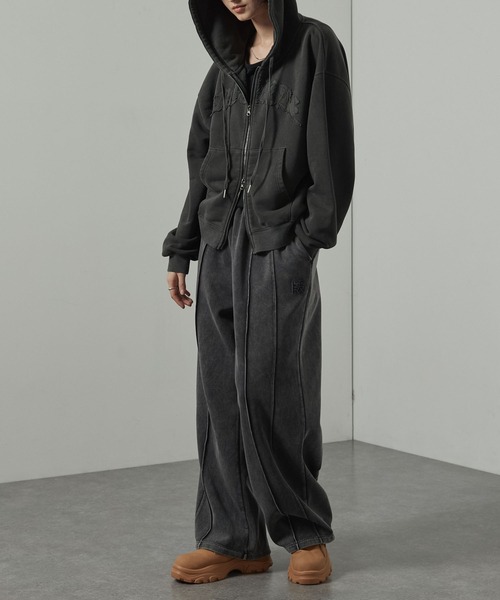 スウェットパンツ ジャージ 「Alfred Alex」ヴィンテージ加工ケミカル