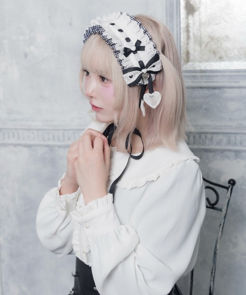 mine by LAFARY ギンガムチェックヘッドドレス : ZOZOTOWN Yahoo!店