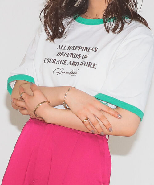 「BeAMS DOT」 半袖Tシャツ FREE グリーン レディース_画像6