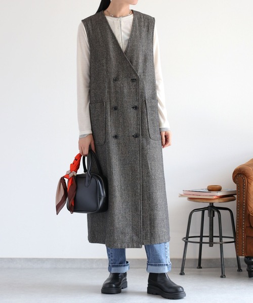 cepo（セポ） ワンピース ヘリンボーンジレワンピース : ZOZOTOWN