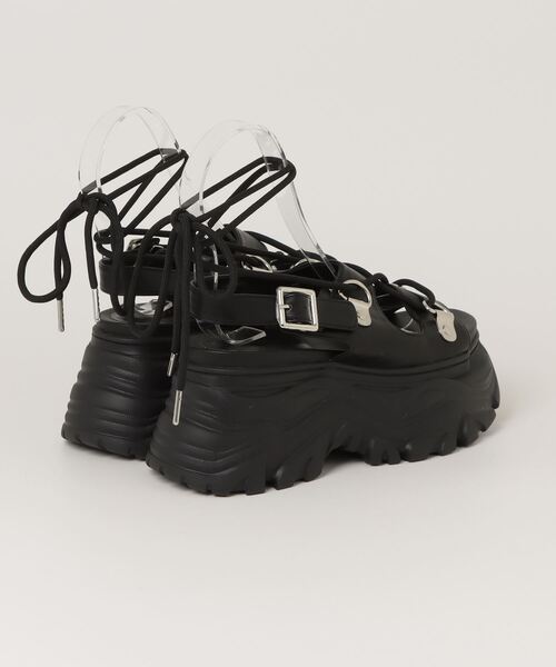 「jouetie」 フラットサンダル MEDIUM ブラック レディース_画像2