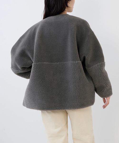 MICA&DEAL（マイカアンドディール） ノーカラーコート コート