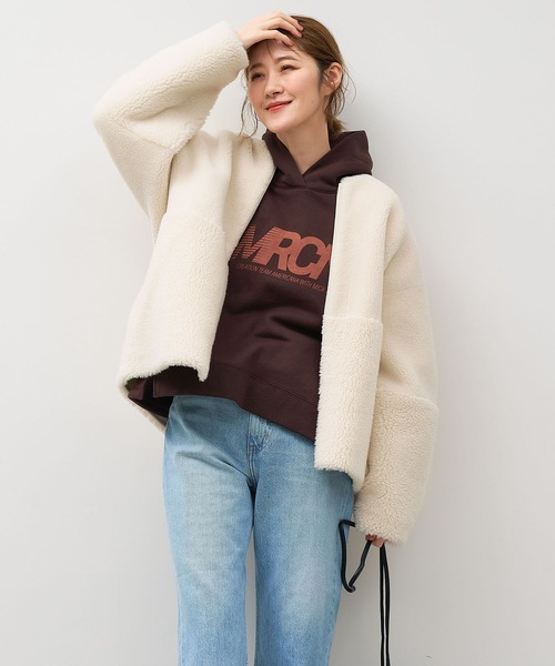 MICA&DEAL（マイカアンドディール） ノーカラーコート コート