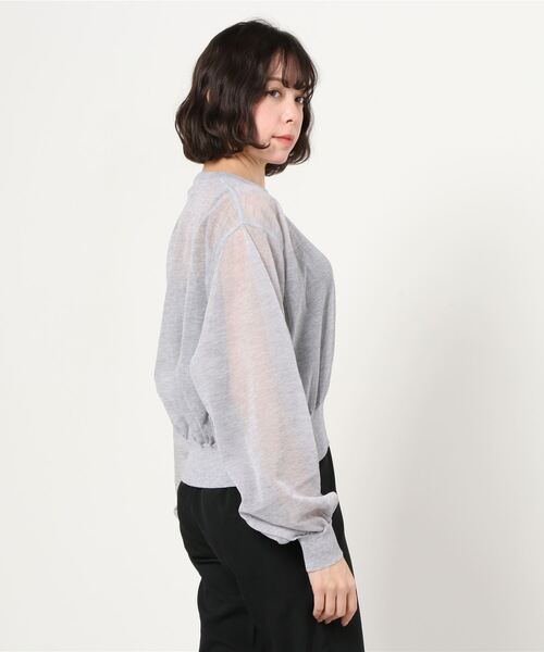 「6」 長袖ニット FREE ベージュ レディース_画像2