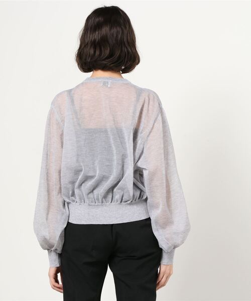 「6」 長袖ニット FREE ベージュ レディース_画像3