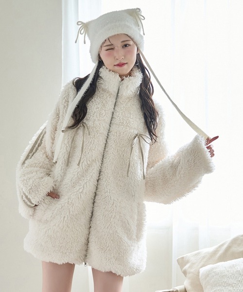 11月末までの販売 eleven2nd ニット帽 ウールモヘア ホワイト eleven