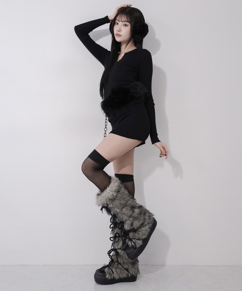 me+em select（ミームセレクト） ブーツ 「 2color 」ボリューム