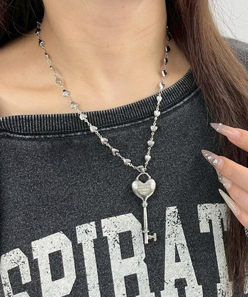WEGO（ウィゴー） ネックレス WEGO/Lハートチェーンキーネックレス