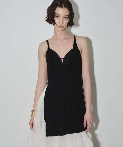 「LA BELLE ETUDE」 キャミソールニット FREE グレー レディース_画像4