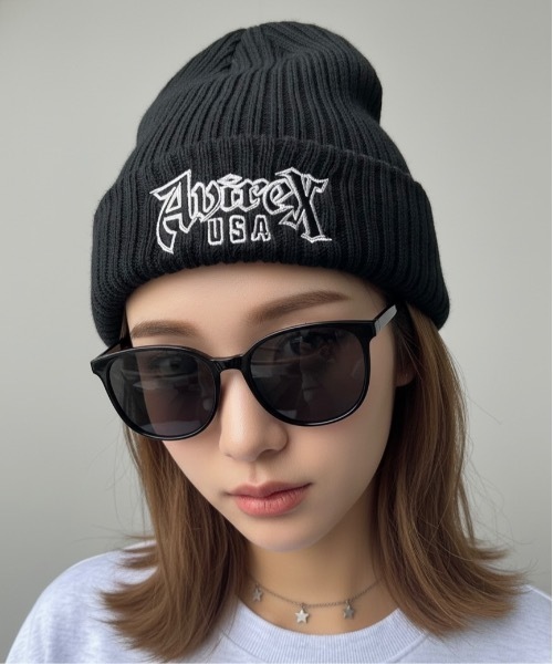 AVIREX（アヴィレックス） ニット帽 ニットキャップ AVIREX