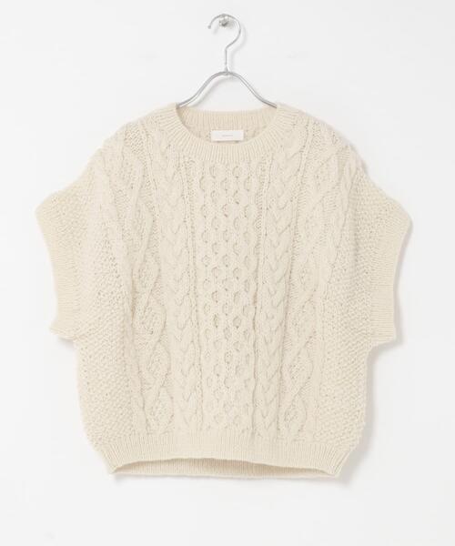 かぐれ ニット セーター ペルーアランワイドベスト レディース
