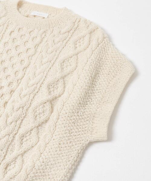 かぐれ ニット セーター ペルーアランワイドベスト レディース