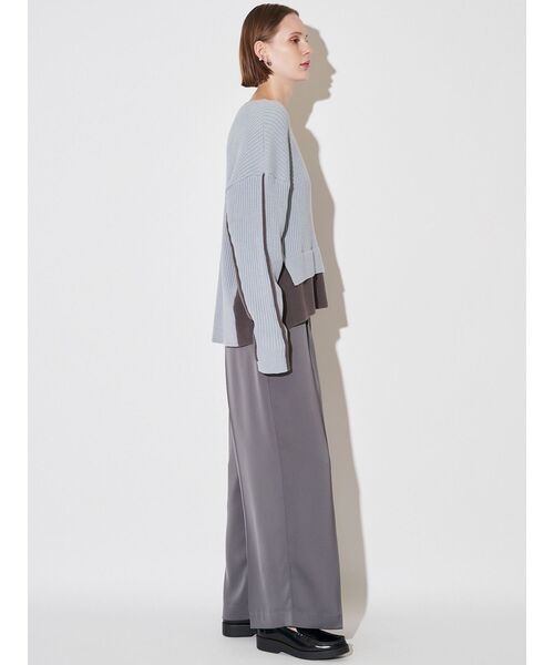 ELENDEEK（エレンディーク） ニット セーター バイカラールーズニット