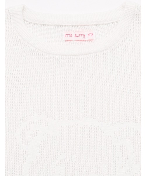 「Little sunny bite」 長袖ニット MEDIUM ピンク レディース_画像4