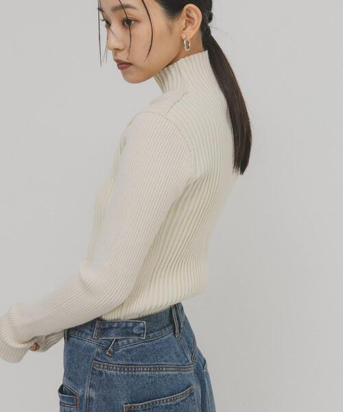 KBF（ケービーエフ） ニット セーター illi ランダムRIBハイネック