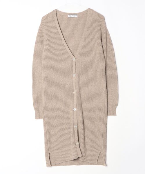 BEAMS（ビームス） ニットカーディガン - ベージュ レディース