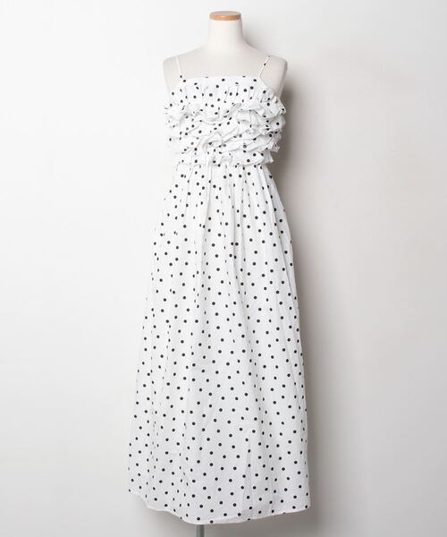 SNIDEL（スナイデル） キャミソールワンピース 1 ホワイト レディース