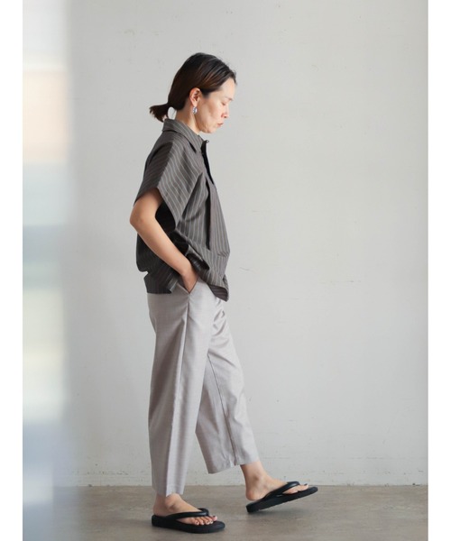 「FIL DE FER」 イージーパンツ MEDIUM パープル レディース_画像3