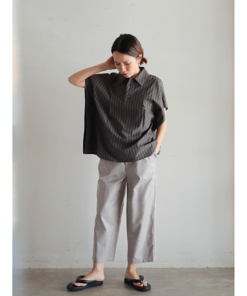 「FIL DE FER」 イージーパンツ MEDIUM パープル レディース_画像4