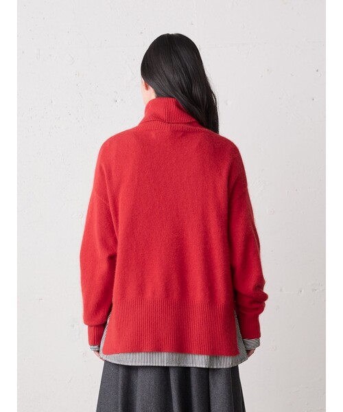 MidiUmi（ミディウミ） ニット セーター ラクーンニットハイネックプル