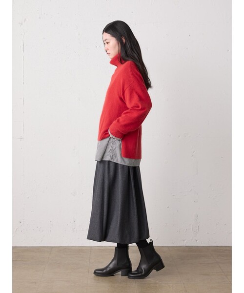 MidiUmi（ミディウミ） ニット セーター ラクーンニットハイネックプル