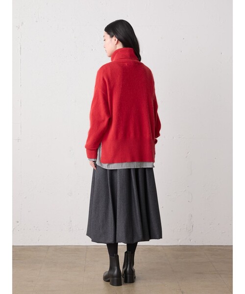 MidiUmi（ミディウミ） ニット セーター ラクーンニットハイネックプル