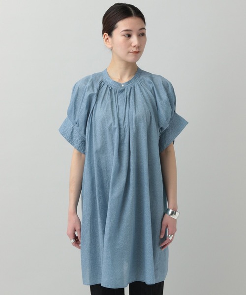 「Curensology」 半袖ワンピース FREE サックスブルー レディース_画像7