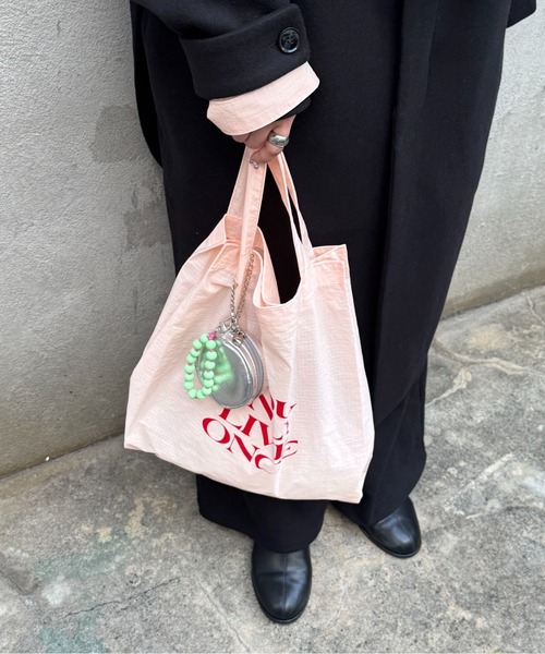 Discoat（ディスコート） エコバッグ 「推し活対応」ロゴプリントエコ