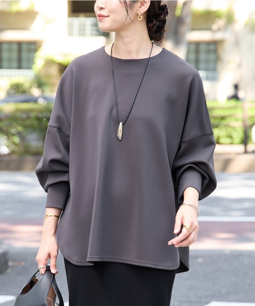 「RIVE DROITE」 7分袖カットソー FREE ベージュ レディース_画像4