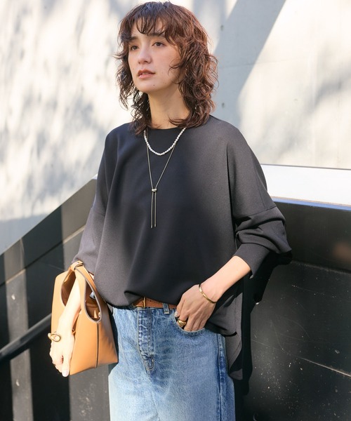 「RIVE DROITE」 7分袖カットソー FREE ベージュ レディース_画像5