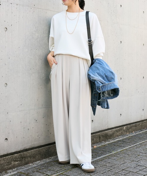 「RIVE DROITE」 7分袖カットソー FREE ベージュ レディース_画像8