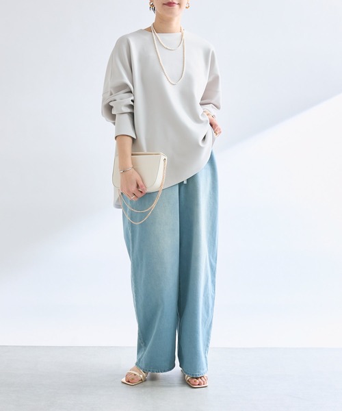 「RIVE DROITE」 7分袖カットソー FREE ベージュ レディース_画像10