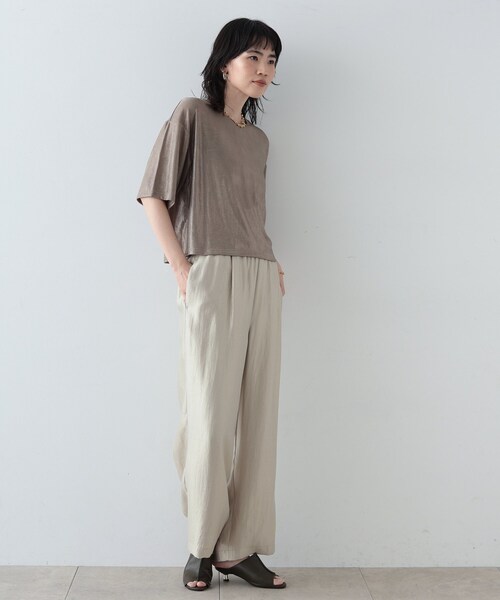 「GALLEST」 半袖Tシャツ 38 シルバー系その他 レディース_画像6