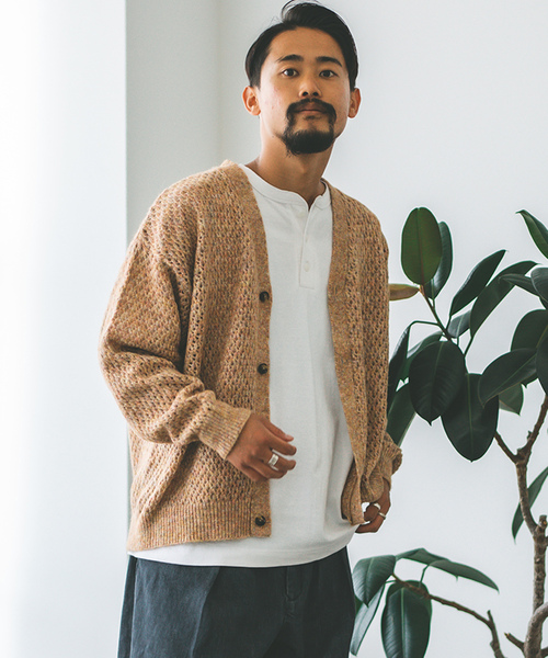 「JOURNAL STANDARD」 ニットカーディガン LARGE ピンク レディース_画像2