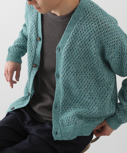 「JOURNAL STANDARD」 ニットカーディガン LARGE ピンク レディース_画像3